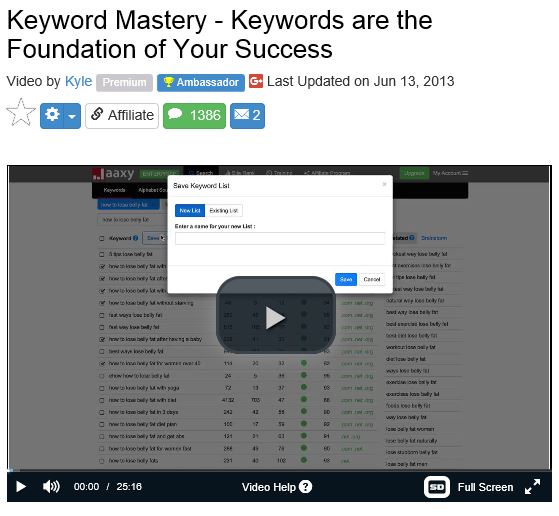 Keyword Mastery