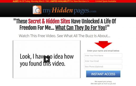 My Hidden Pages Scam Review