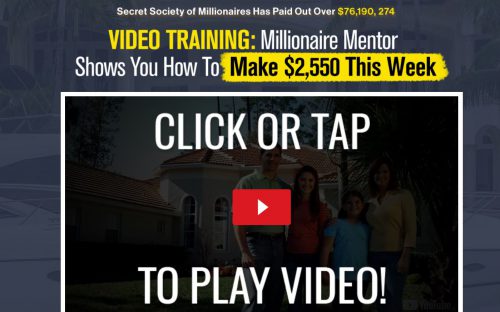 Secret Society Of Millionaires Scam Review