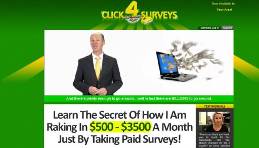 Click 4 Surveys Scam Review