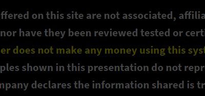 Instant Profit Sites Disclaimer