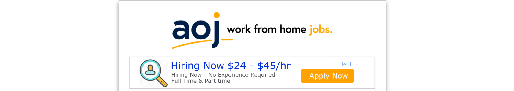 AOJ Work From Home Jobs Scam Review