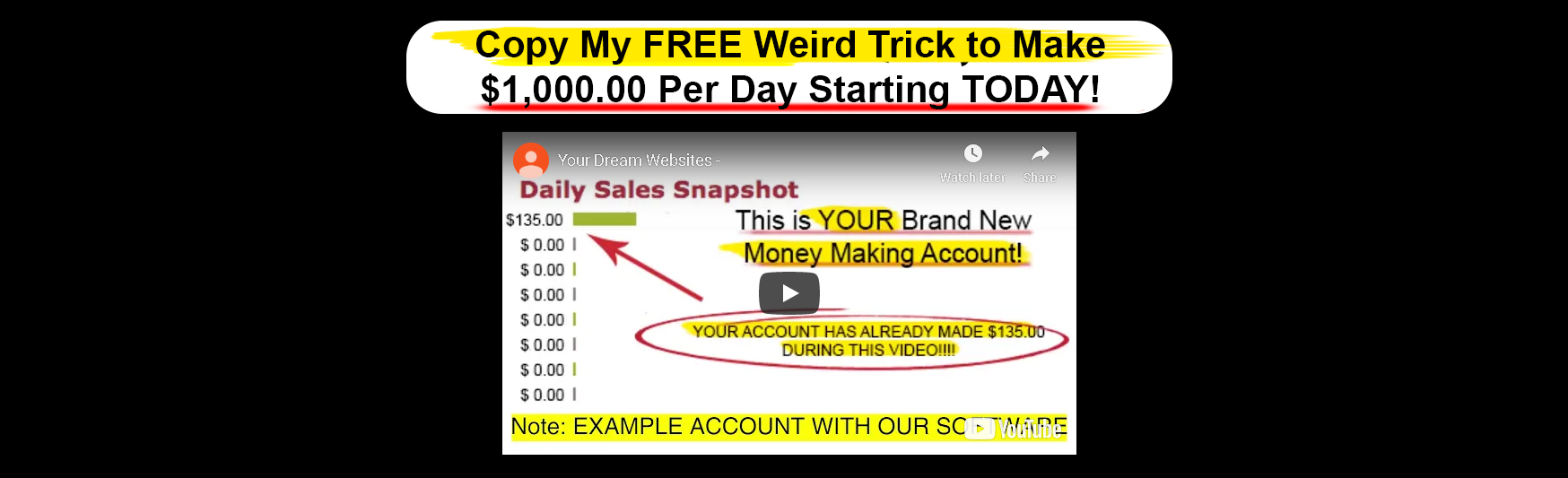 Your Dream Websites Scam Review
