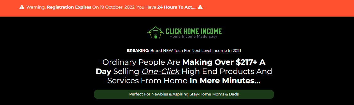 Click Home Income Scam Review